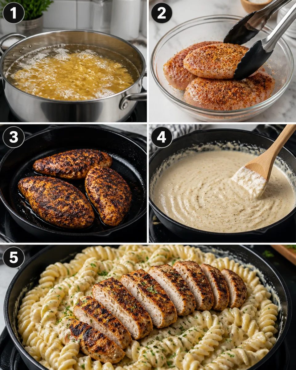 Blackened Chicken Alfredo