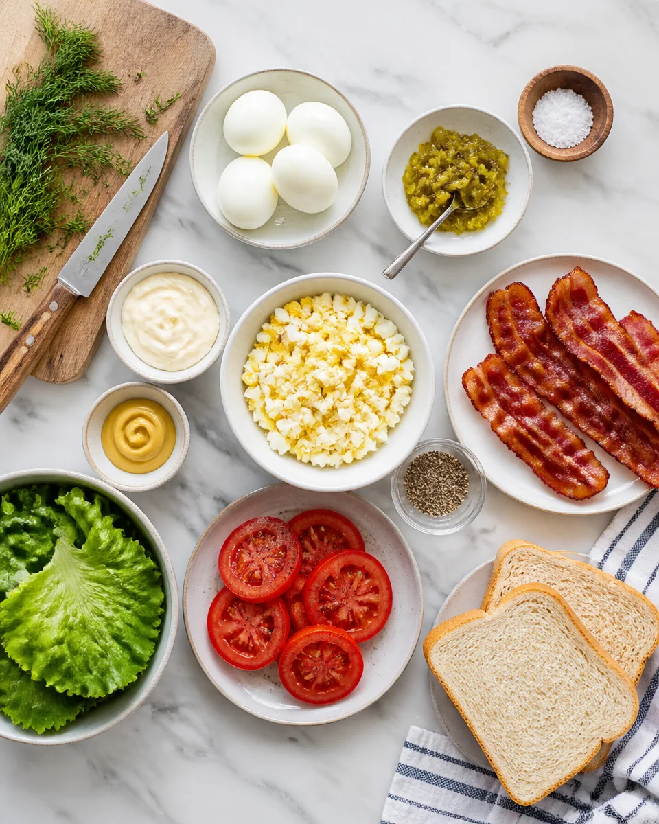 BLT Egg Salad Sandwich