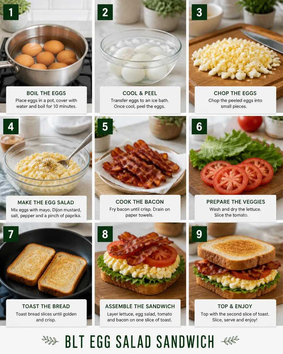 BLT Egg Salad Sandwich