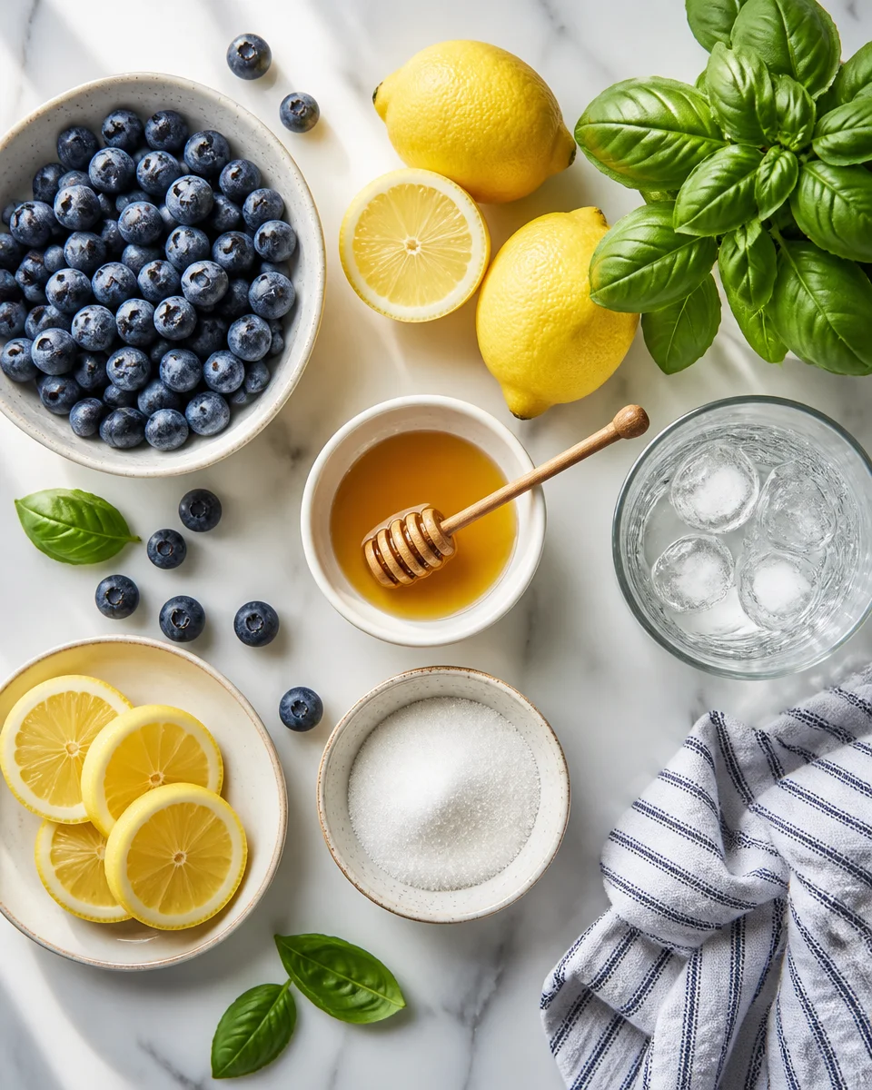 Blueberry Basil Lemonade