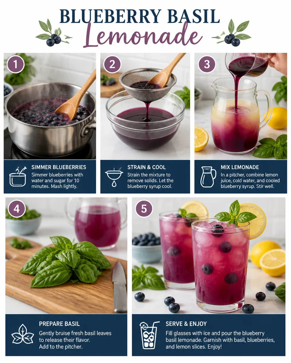 Blueberry Basil Lemonade