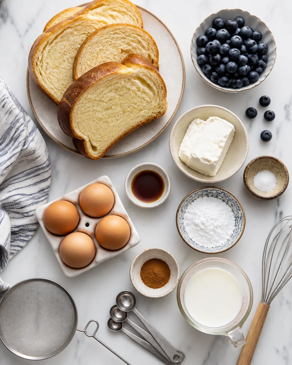 Blueberry Cream Cheese Stuffed French Toast