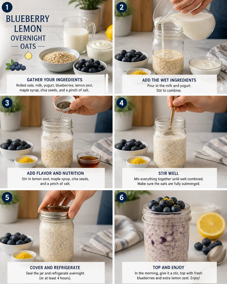Blueberry Lemon Overnight Oats