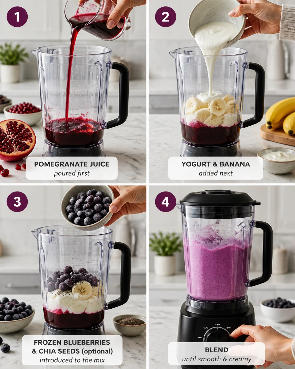 Blueberry Pomegranate Smoothie