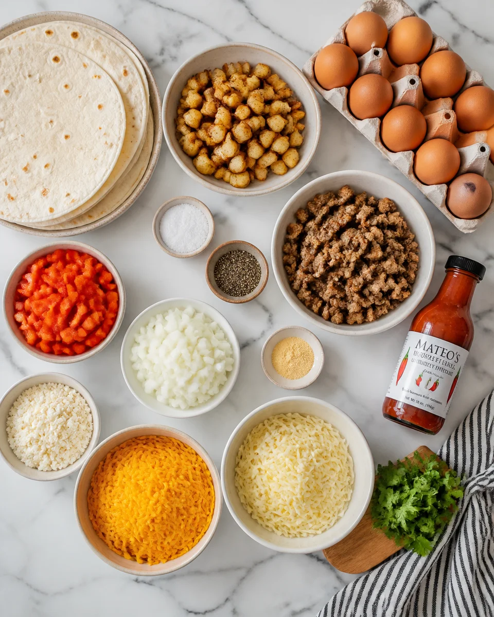 Breakfast Burrito Meal Prep