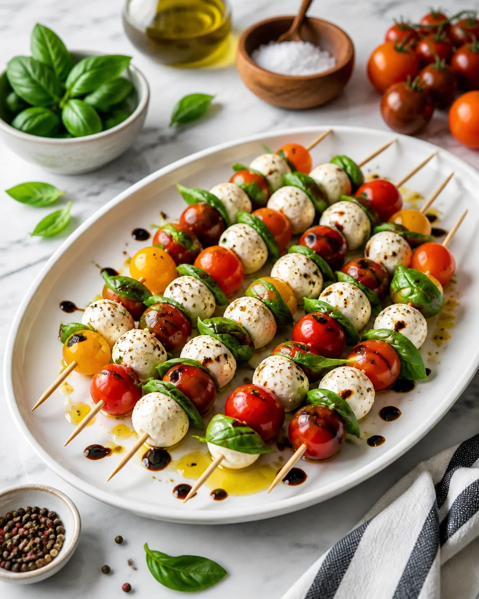 Caprese Bites on Skewers