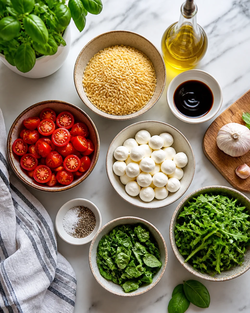 Caprese Orzo Salad (Cold)