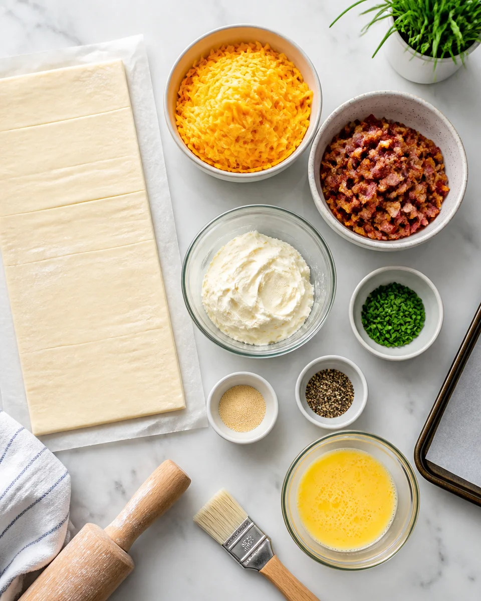Cheddar Bacon Pinwheels