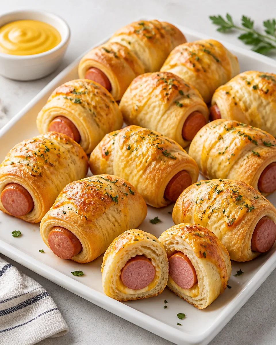 Cheesy Pigs in Crescent Dough