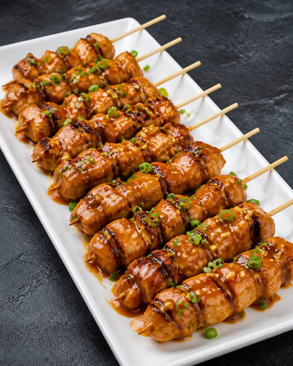 Chicken Satay with Peanut Sauce