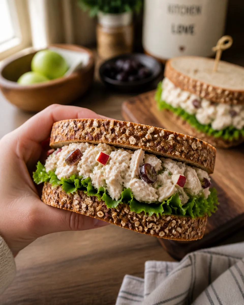 Chicken Waldorf Salad Sandwich