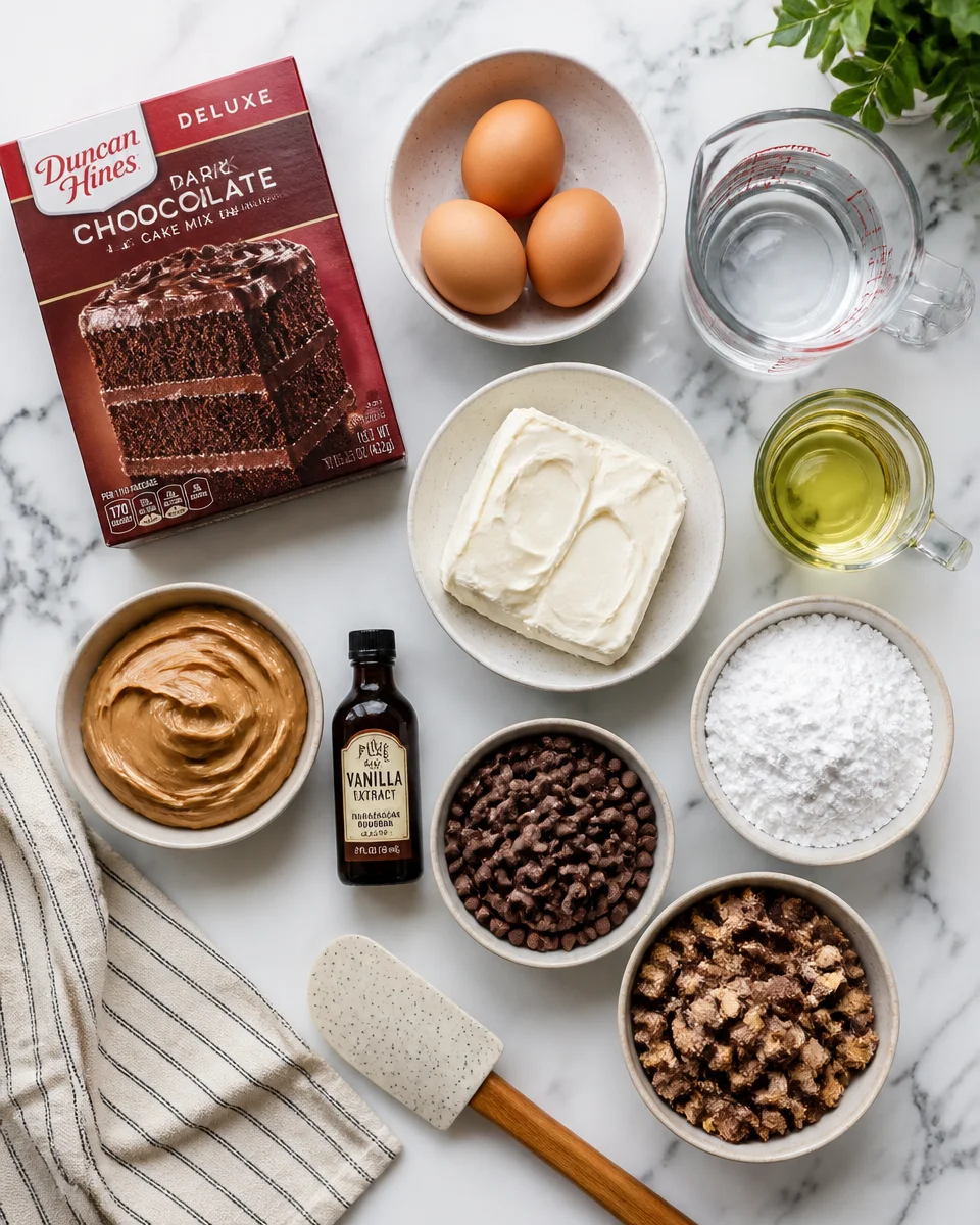 Chocolate Peanut Butter Earthquake Cake