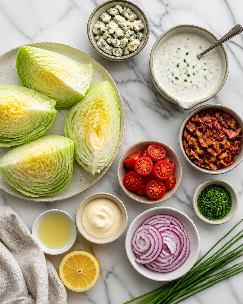 Classic Wedge Salad with Blue Cheese