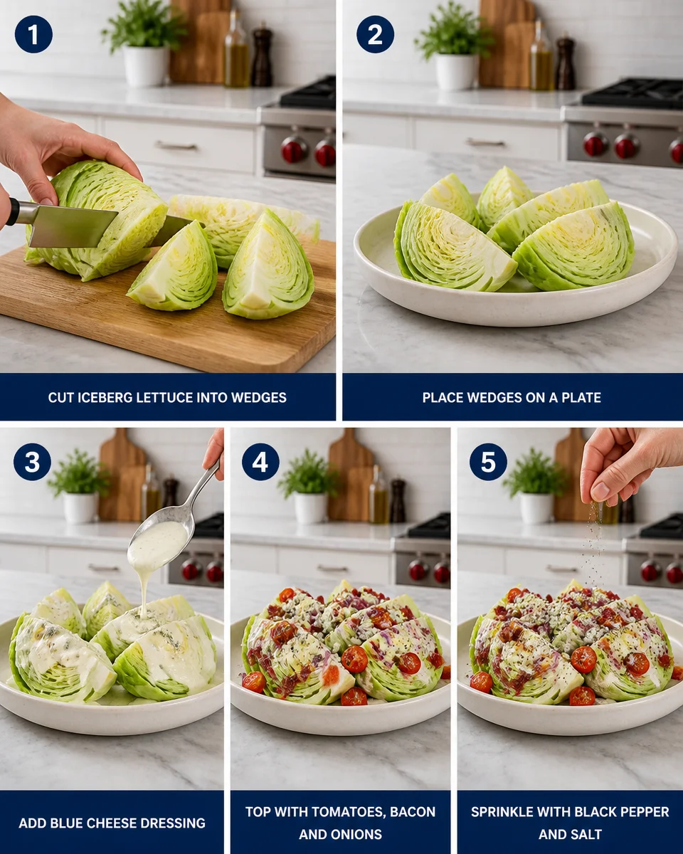 Classic Wedge Salad with Blue Cheese