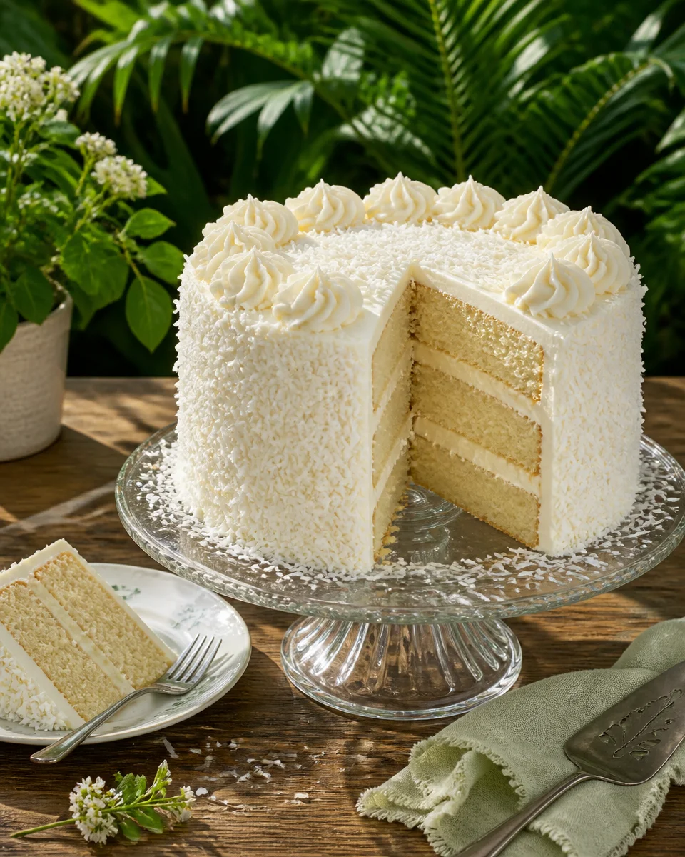 Coconut Cream Layer Cake