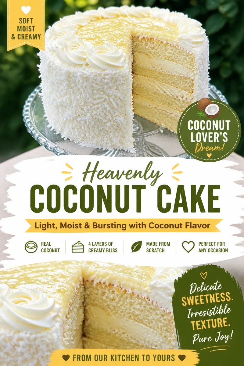 Coconut Cream Layer Cake