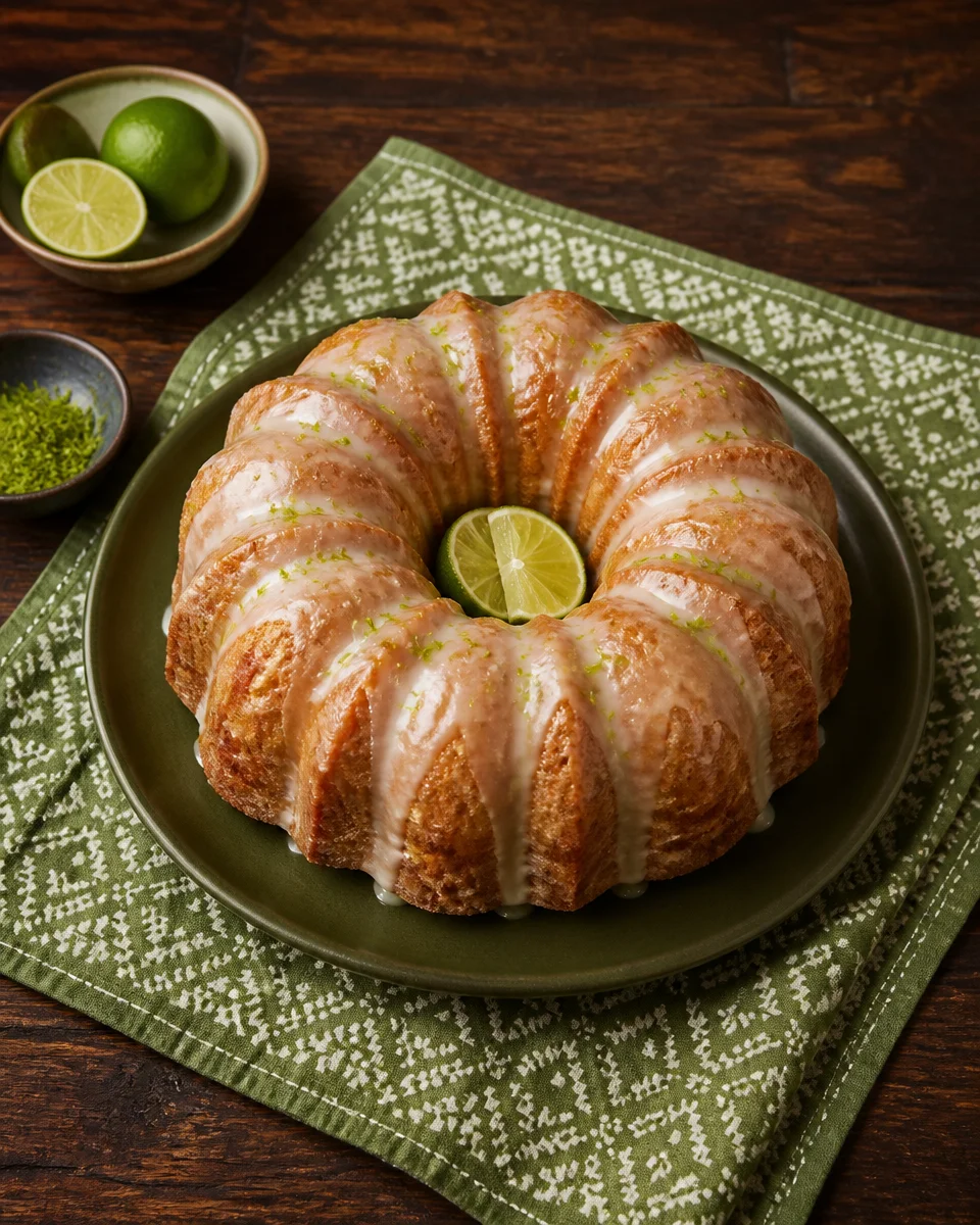Coconut Lime Pound Cake with Glaze