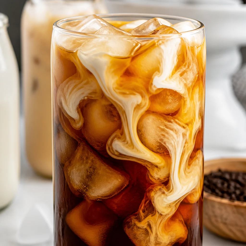 Homemade Cold Brew Coffee prepared in a glass jar with coffee grounds and water.