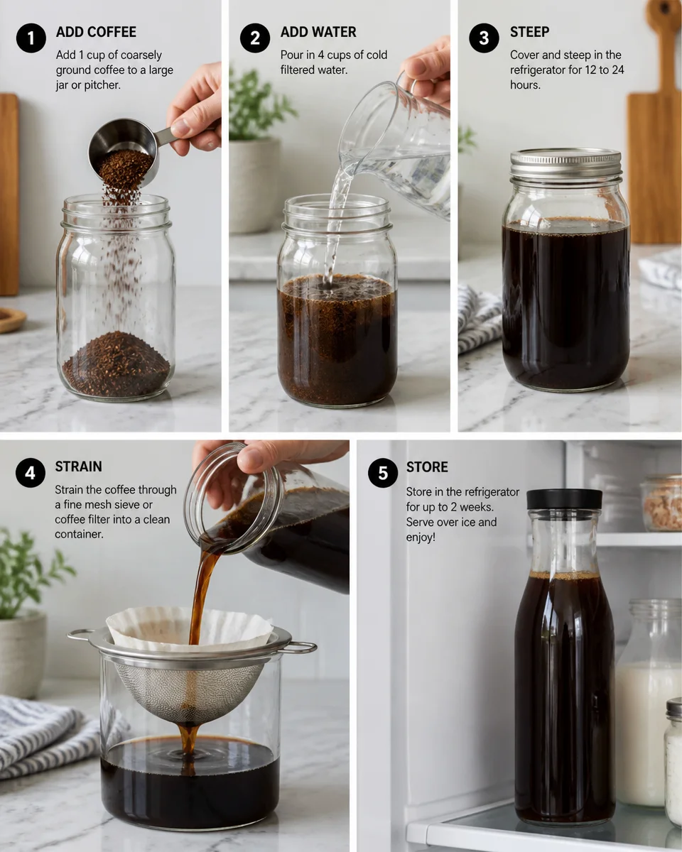 Cold Brew Coffee at Home (Easy Method)