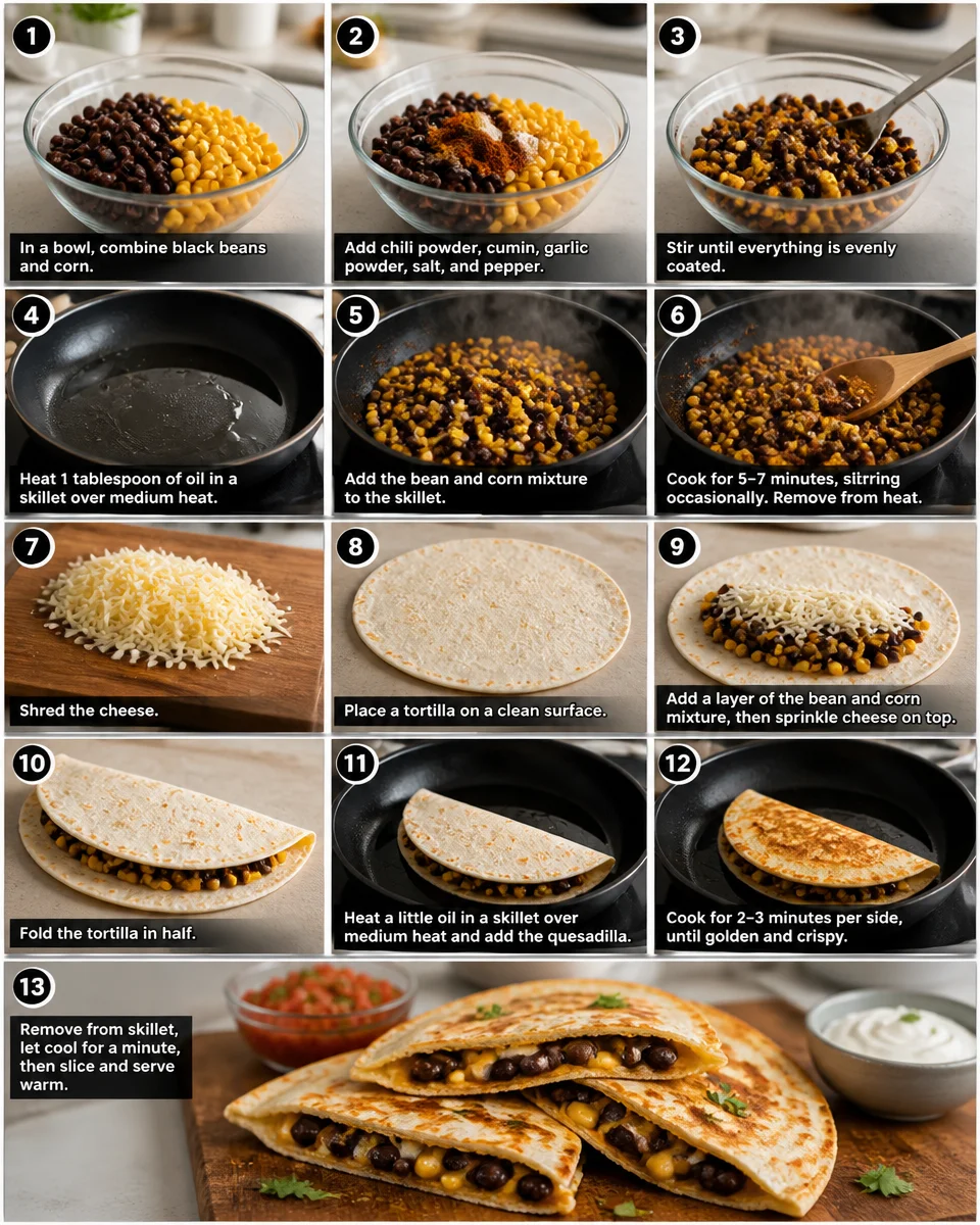Corn and Black Bean Quesadillas