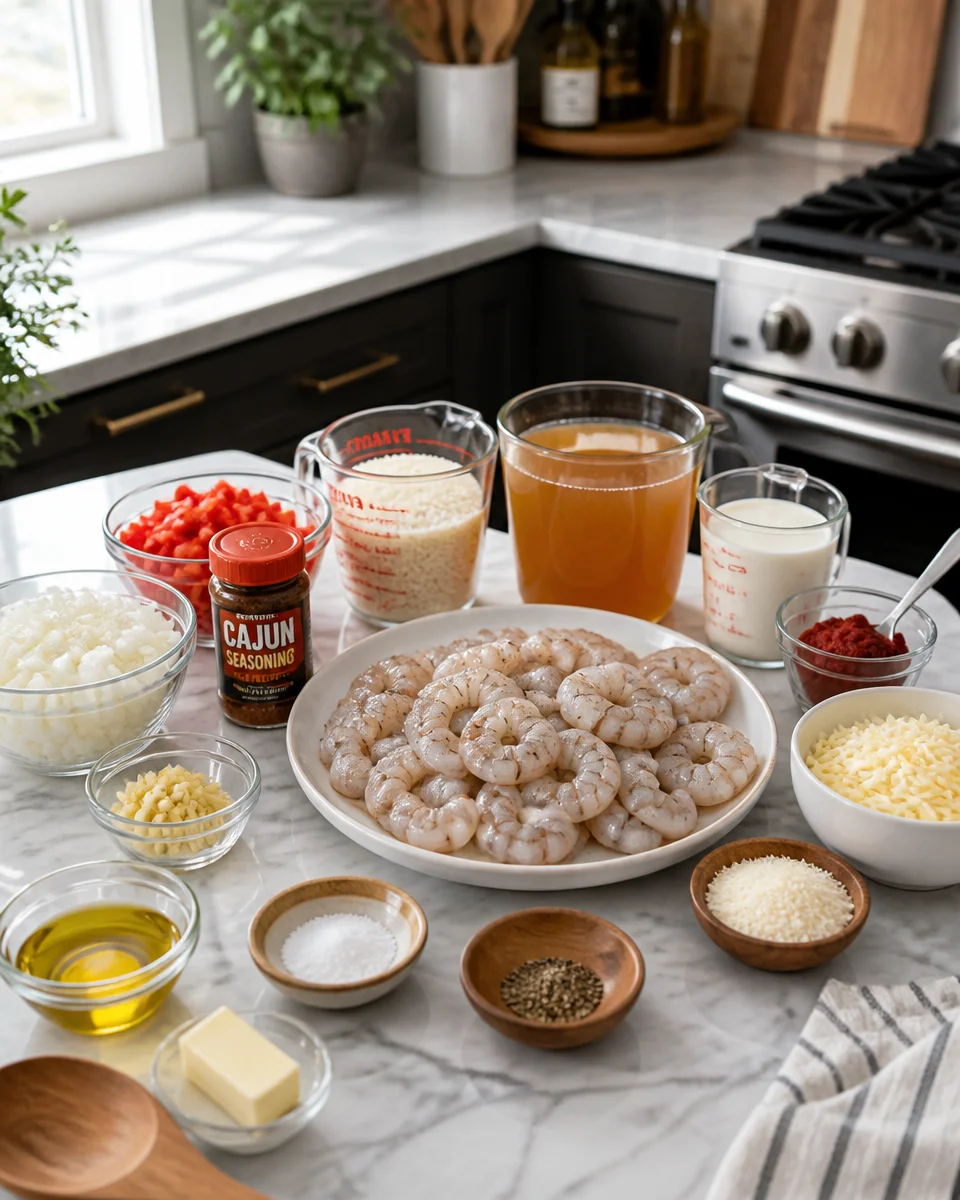 Creamy Cajun Shrimp and Rice Skillet