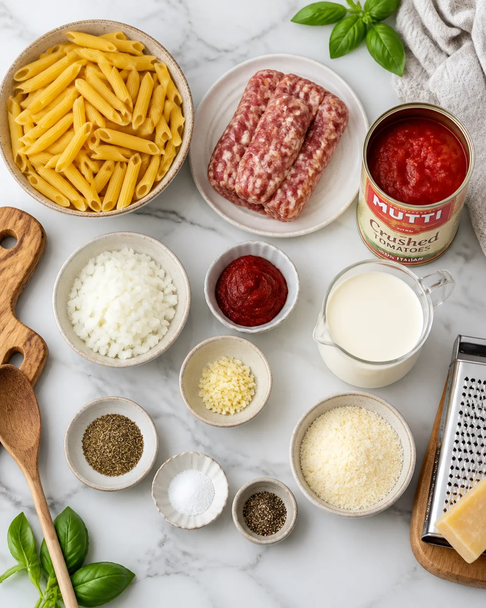 Creamy Tomato Italian Sausage Pasta
