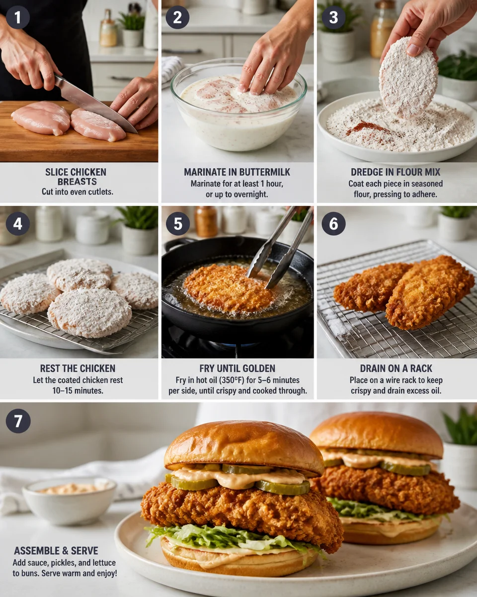 Crispy Chicken Sandwich Copycat