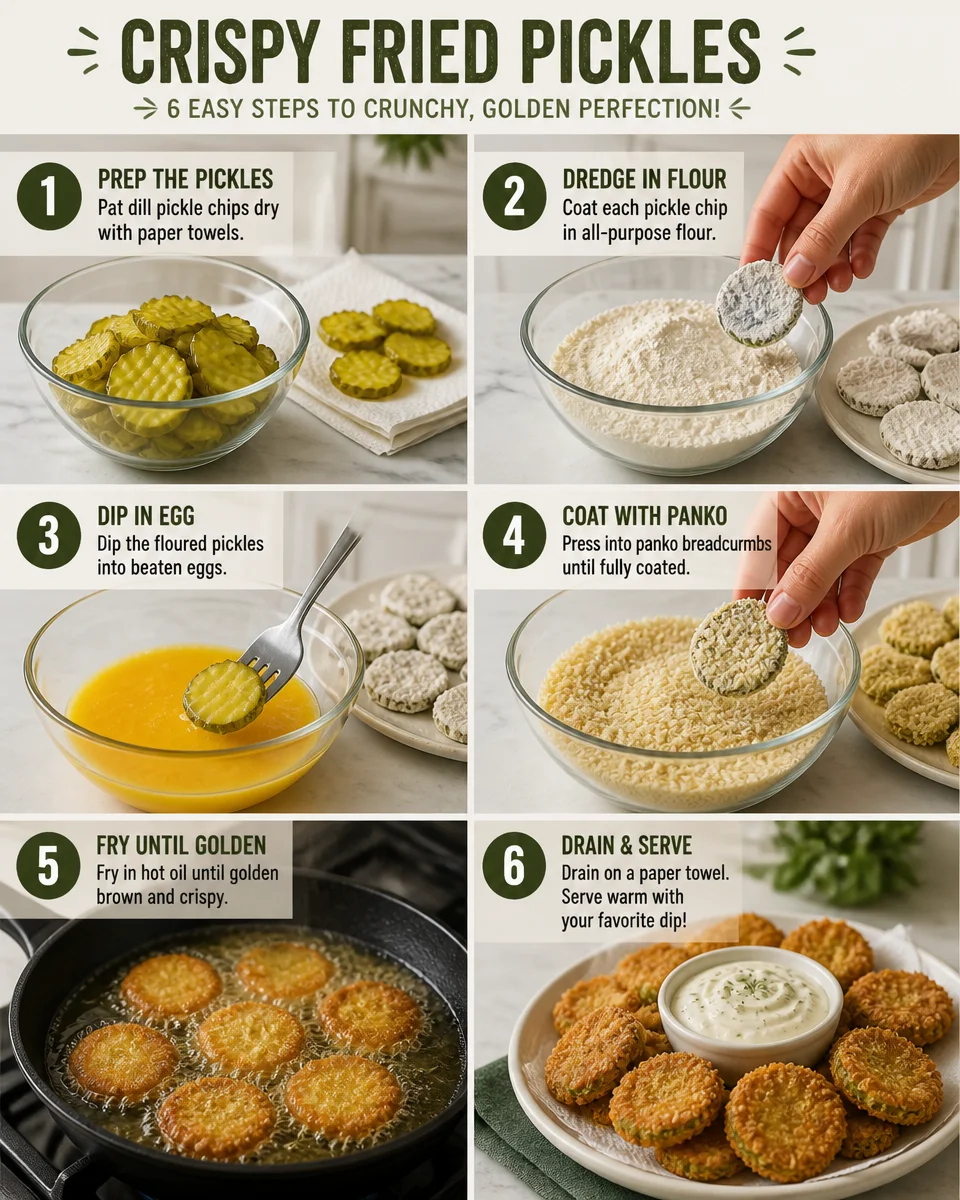 Crispy Fried Pickles with Ranch