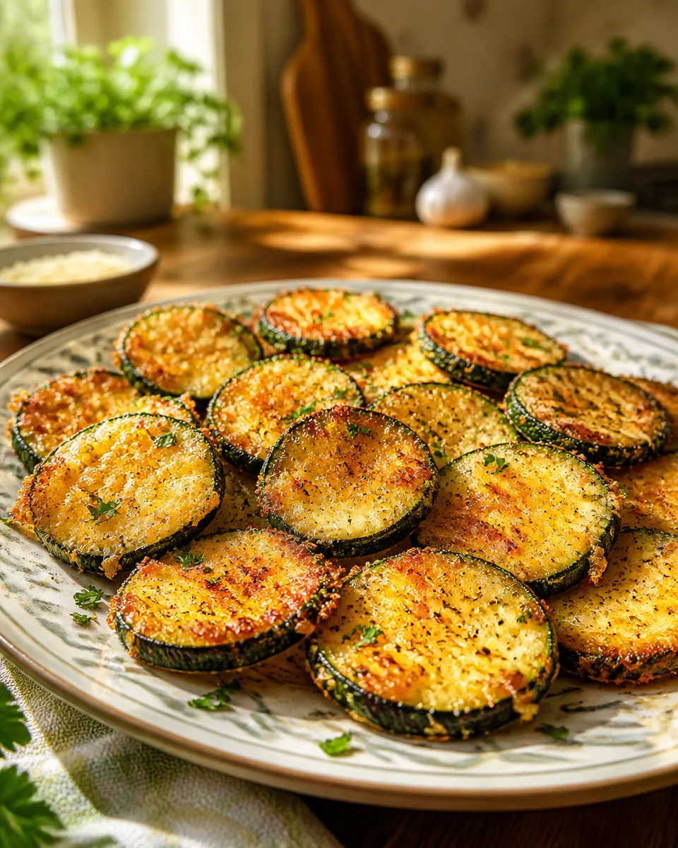 Crispy Parmesan Zucchini Chips