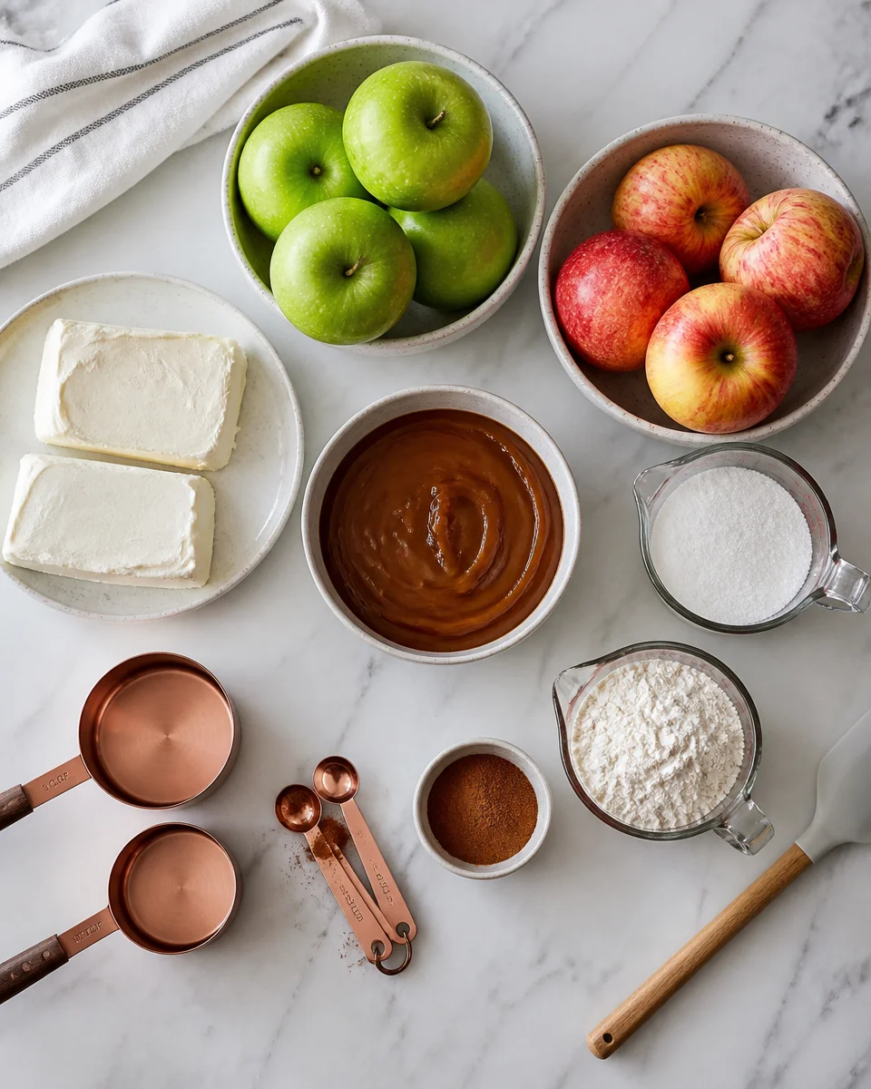 Easy Caramel Apple Cheesecake Bars — Fall Dessert