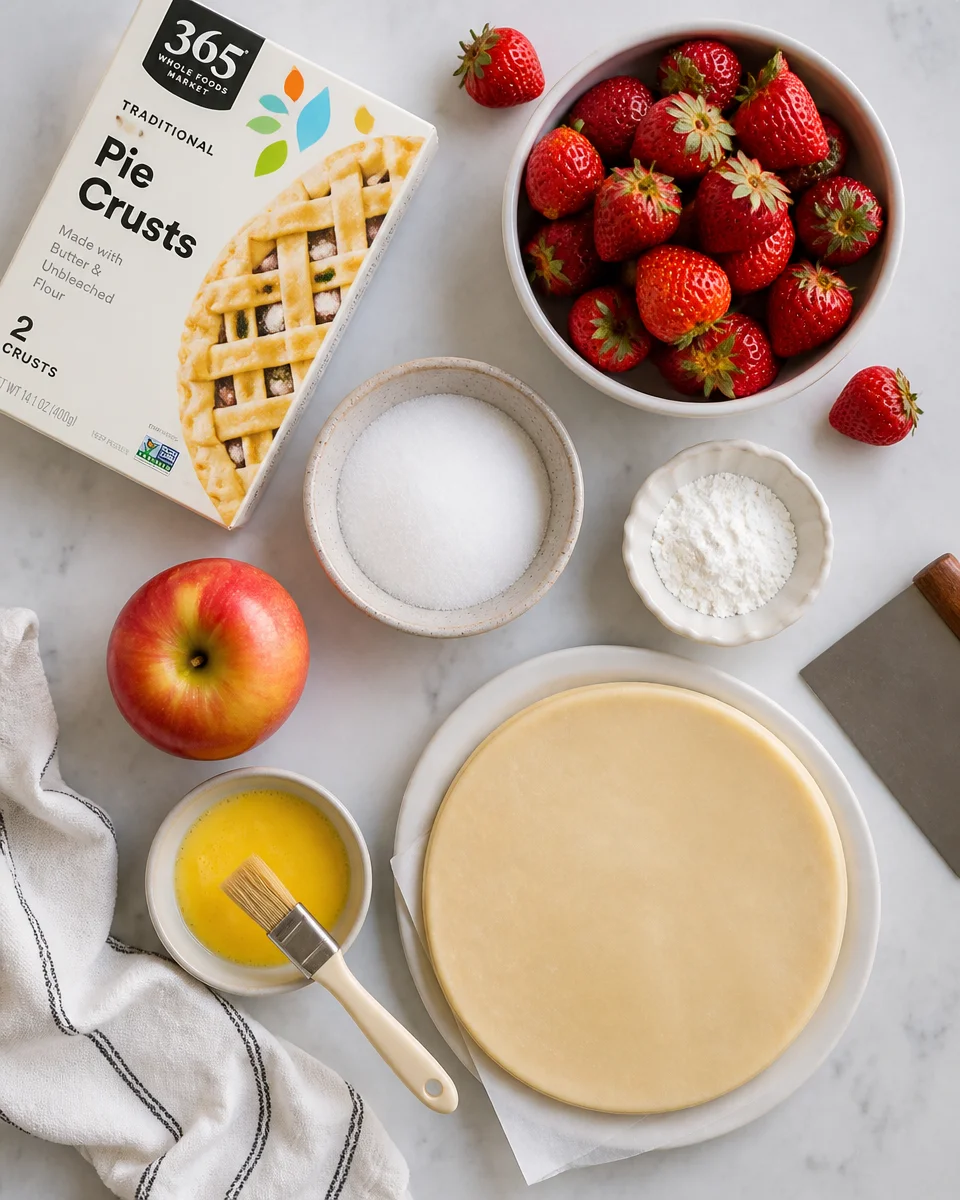 Easy Strawberry Galette " Rustic Free Form Tart "
