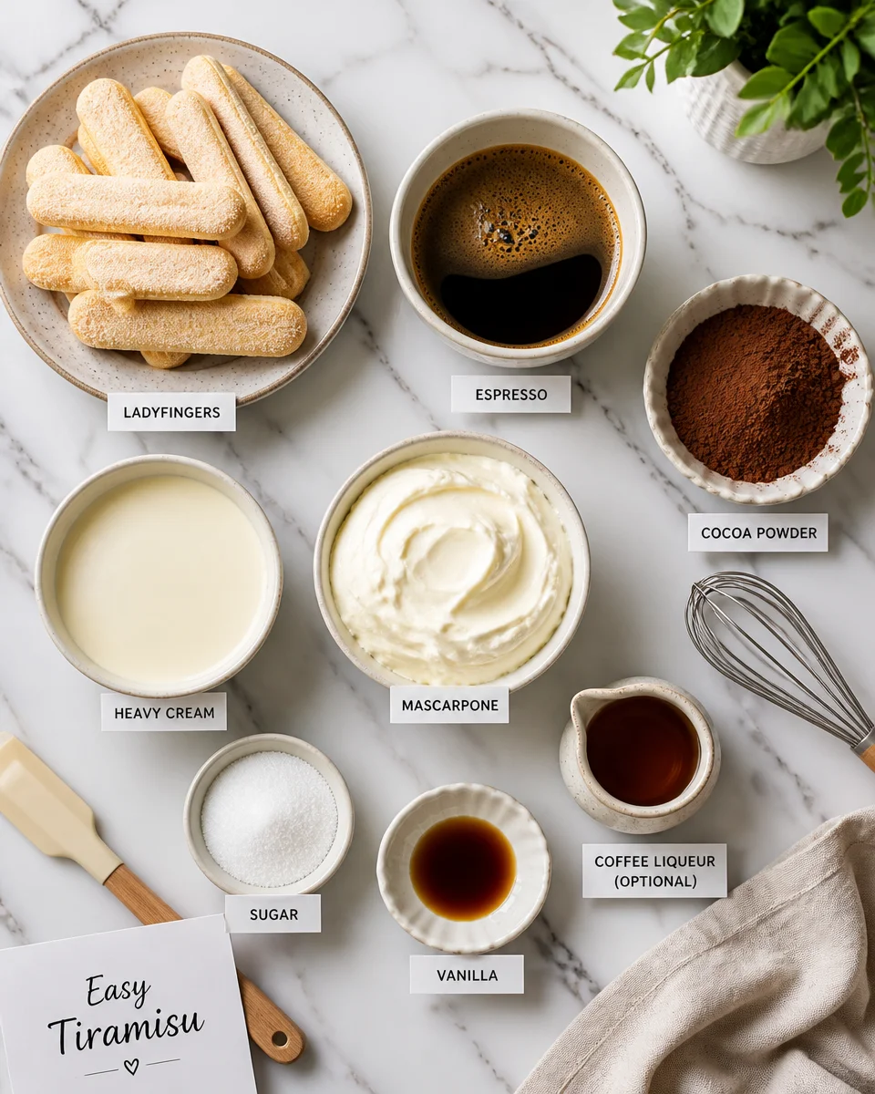 Easy Tiramisu Recipe " No Bake Italian Espresso Dessert "