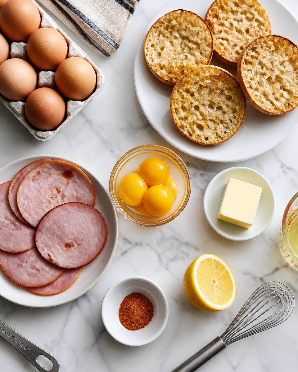 Eggs Benedict with Hollandaise Sauce