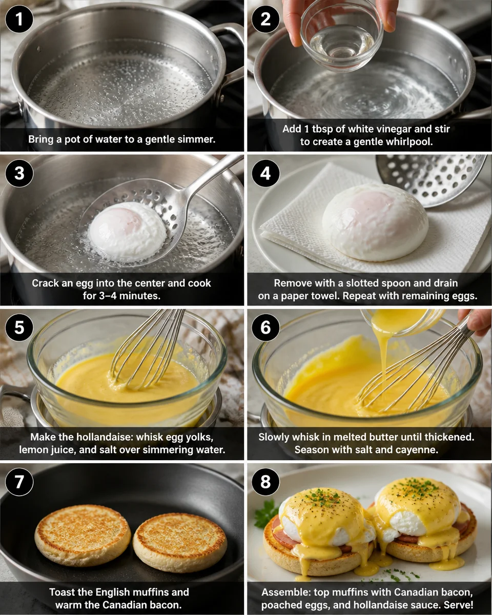 Eggs Benedict with Hollandaise Sauce