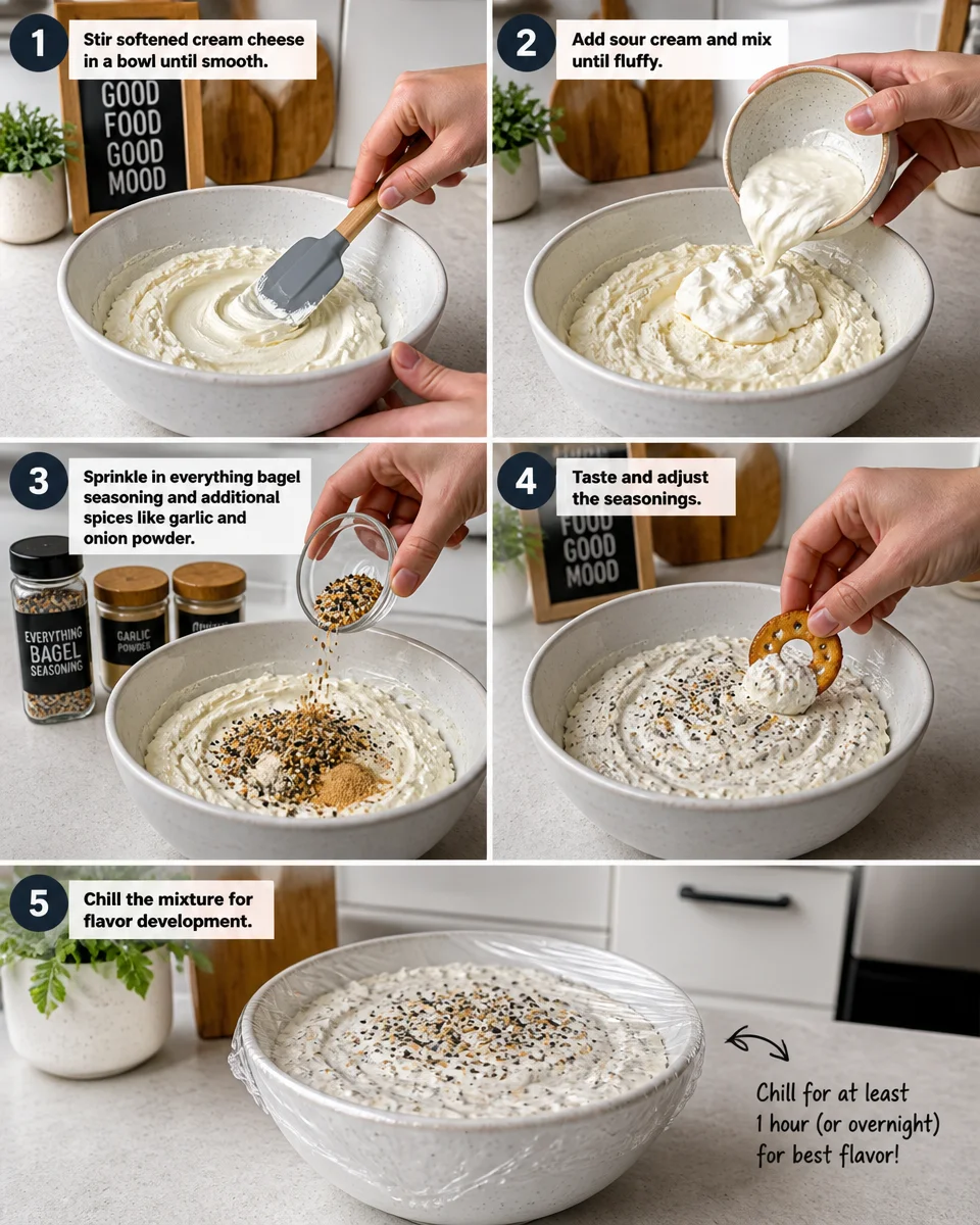 Everything Bagel Cream Cheese Dip