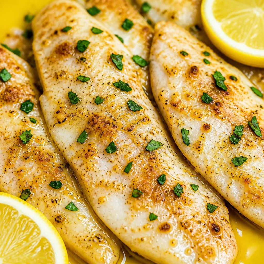 Delicious Garlic Butter Tilapia with Lemon, baked to flaky perfection with herbs.