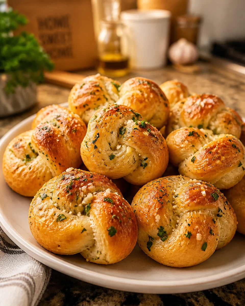 Garlic Knots with Parmesan