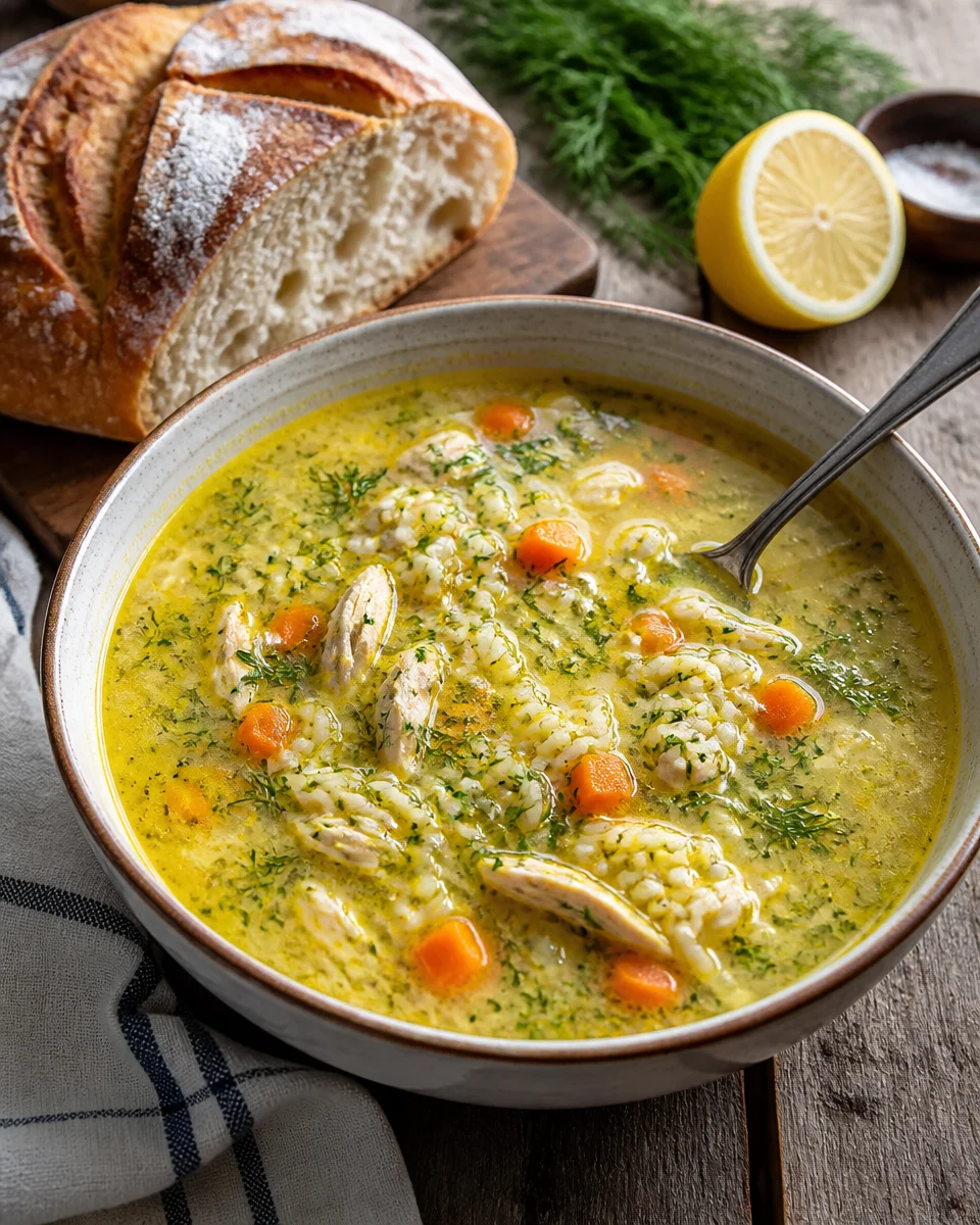 Greek Lemon Chicken Soup