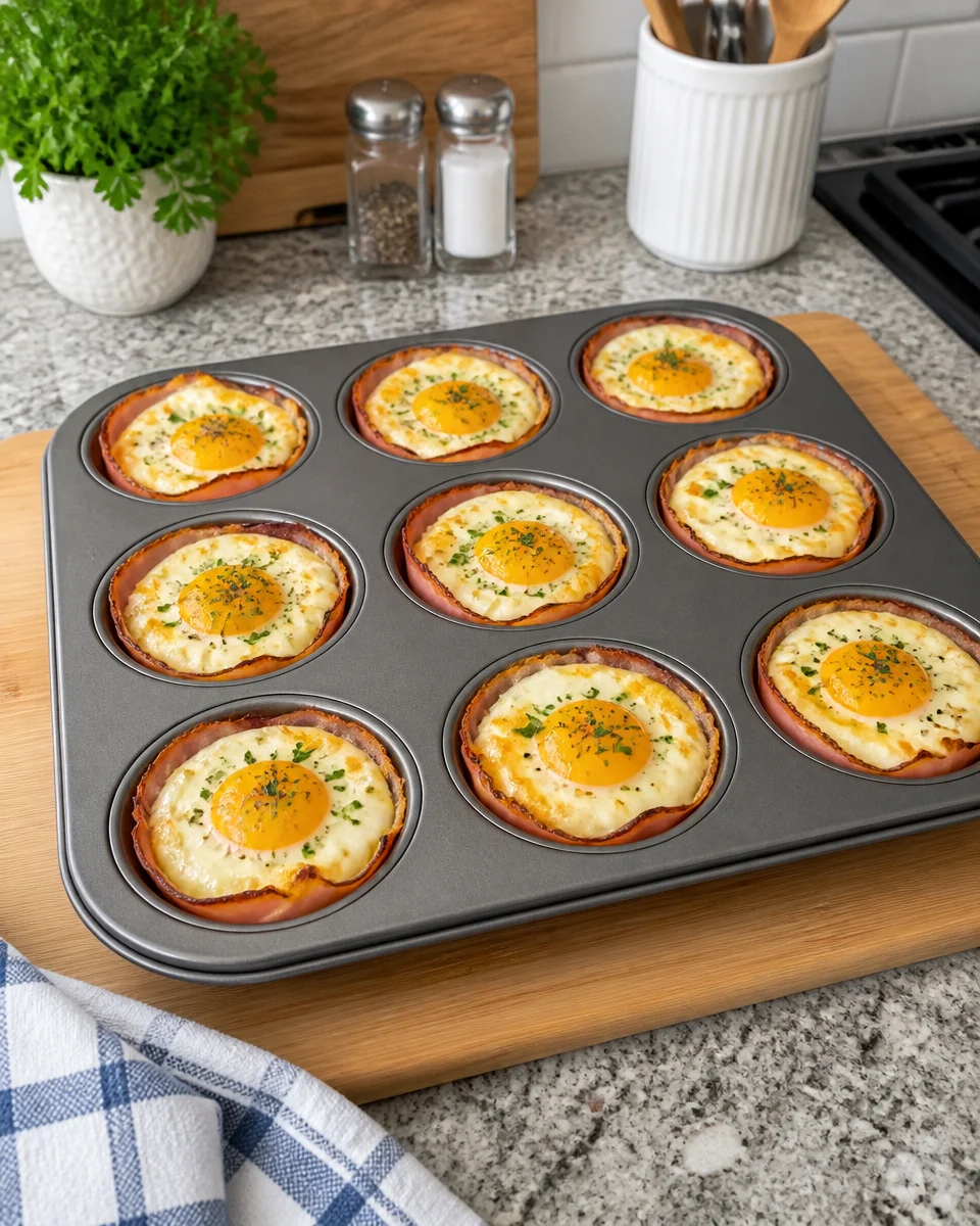 Ham and Egg Muffin Cups