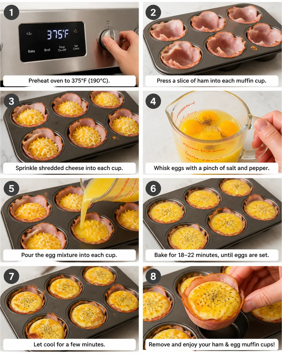 Ham and Egg Muffin Cups