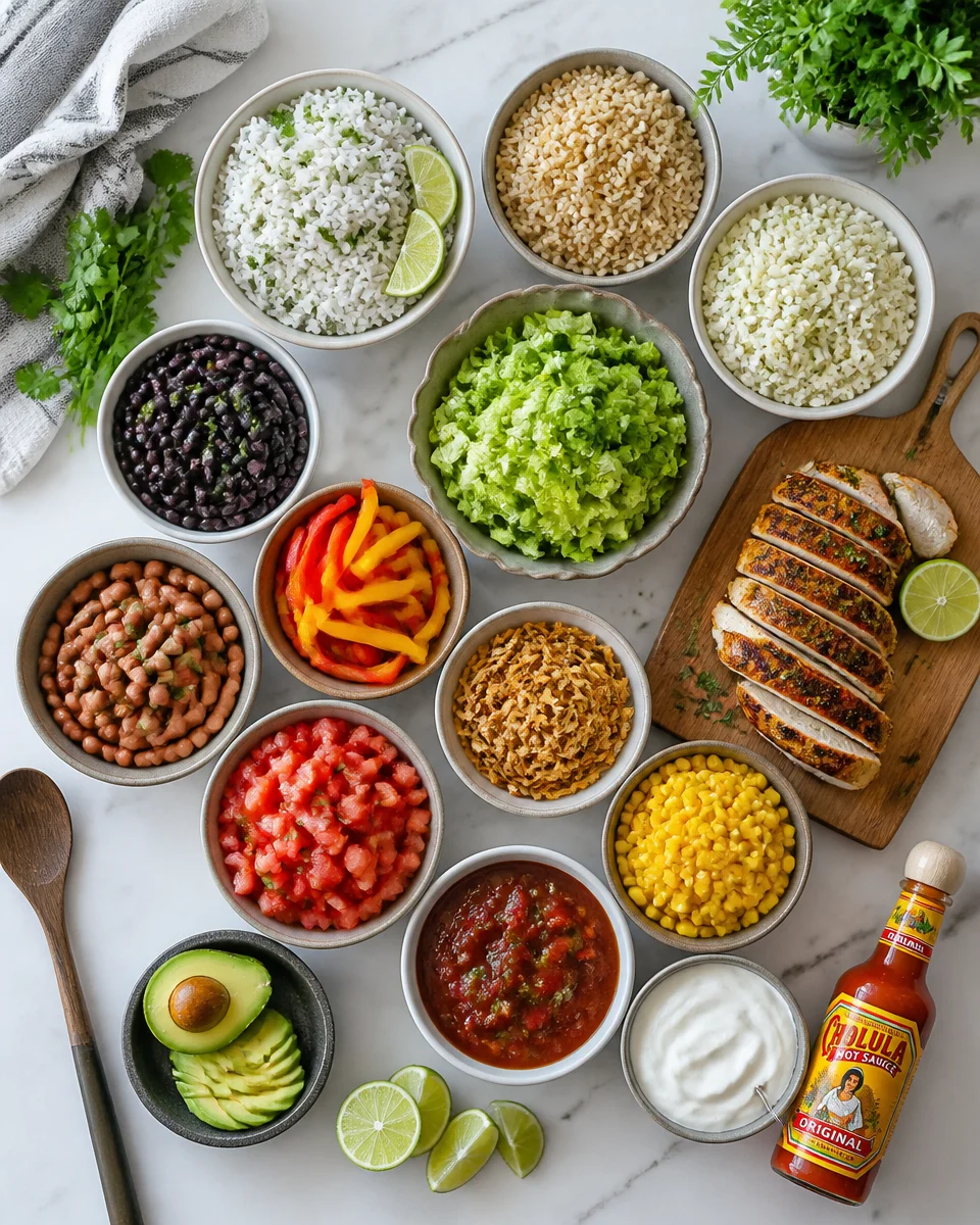 High Protein Meal Prep Chicken Bowls
