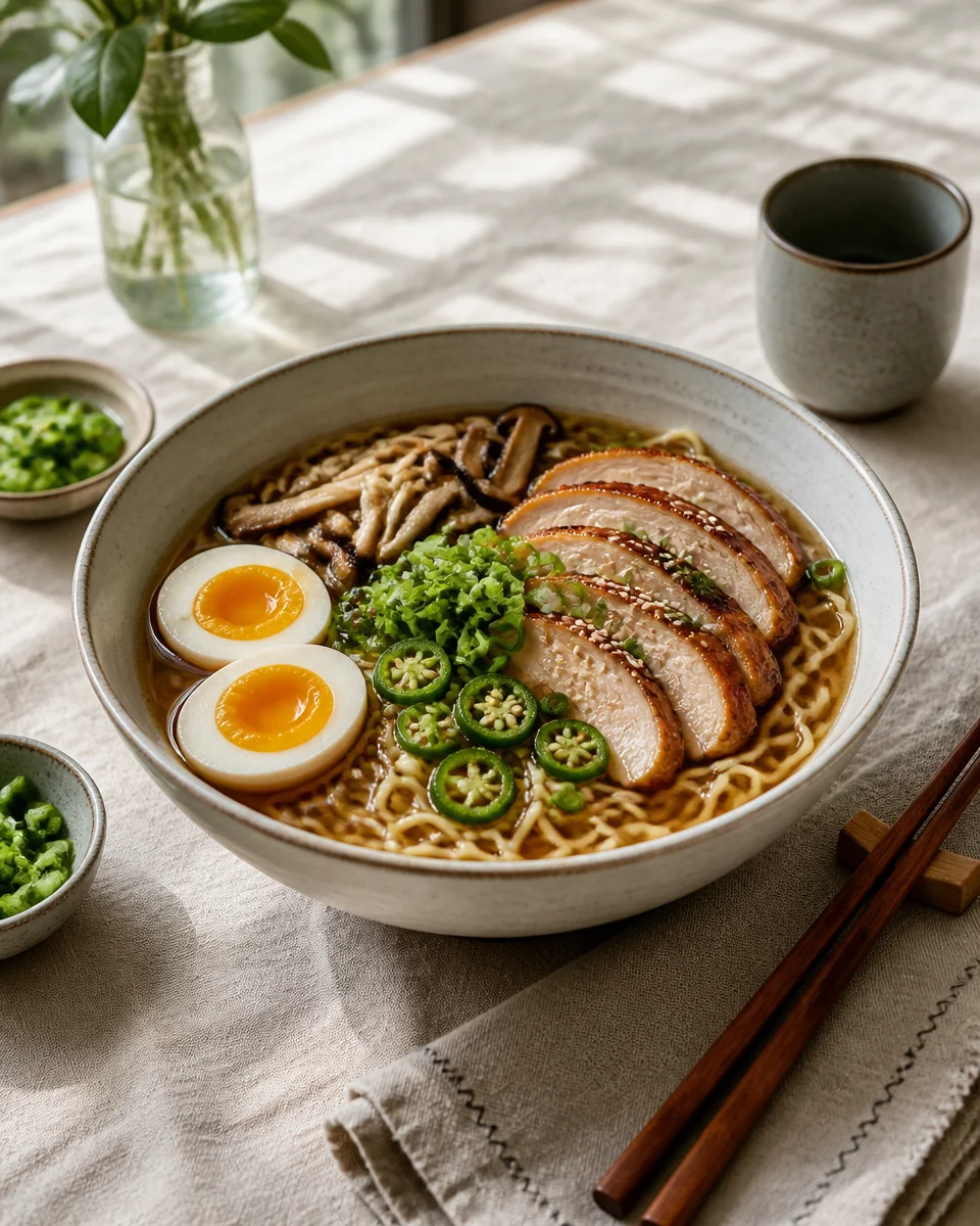 Homemade Chicken Ramen Bowl