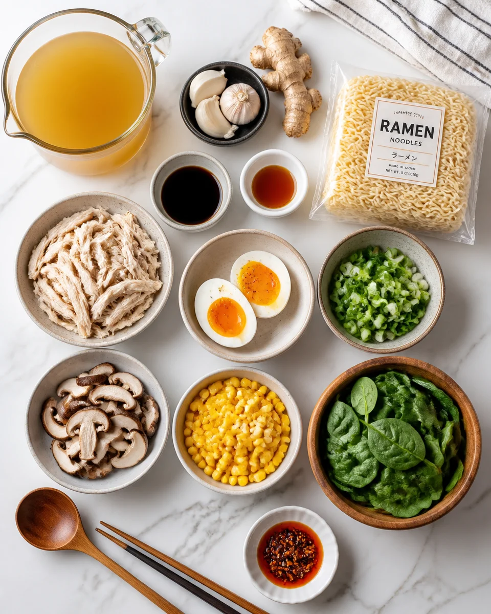 Homemade Chicken Ramen Bowl