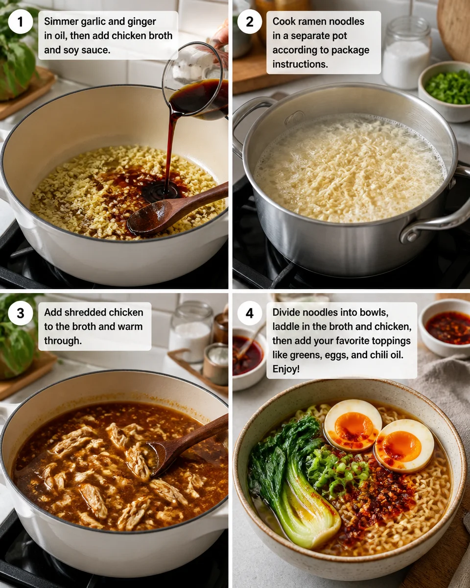 Homemade Chicken Ramen Bowl