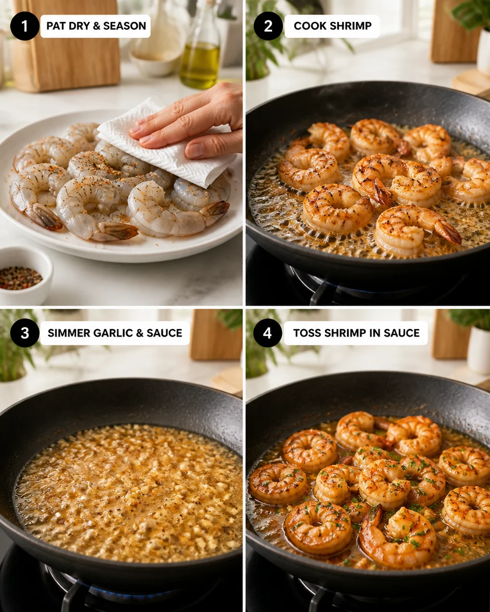 Honey Garlic Butter Shrimp Skillet