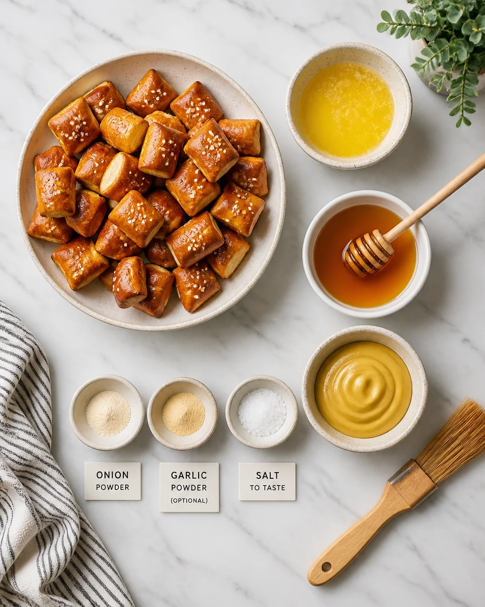 Honey Mustard Pretzel Bites