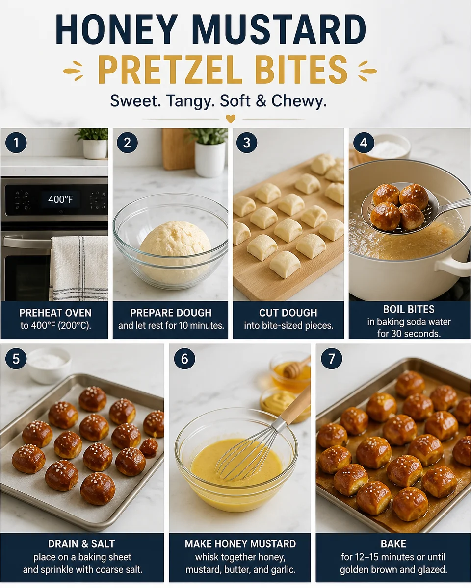 Honey Mustard Pretzel Bites