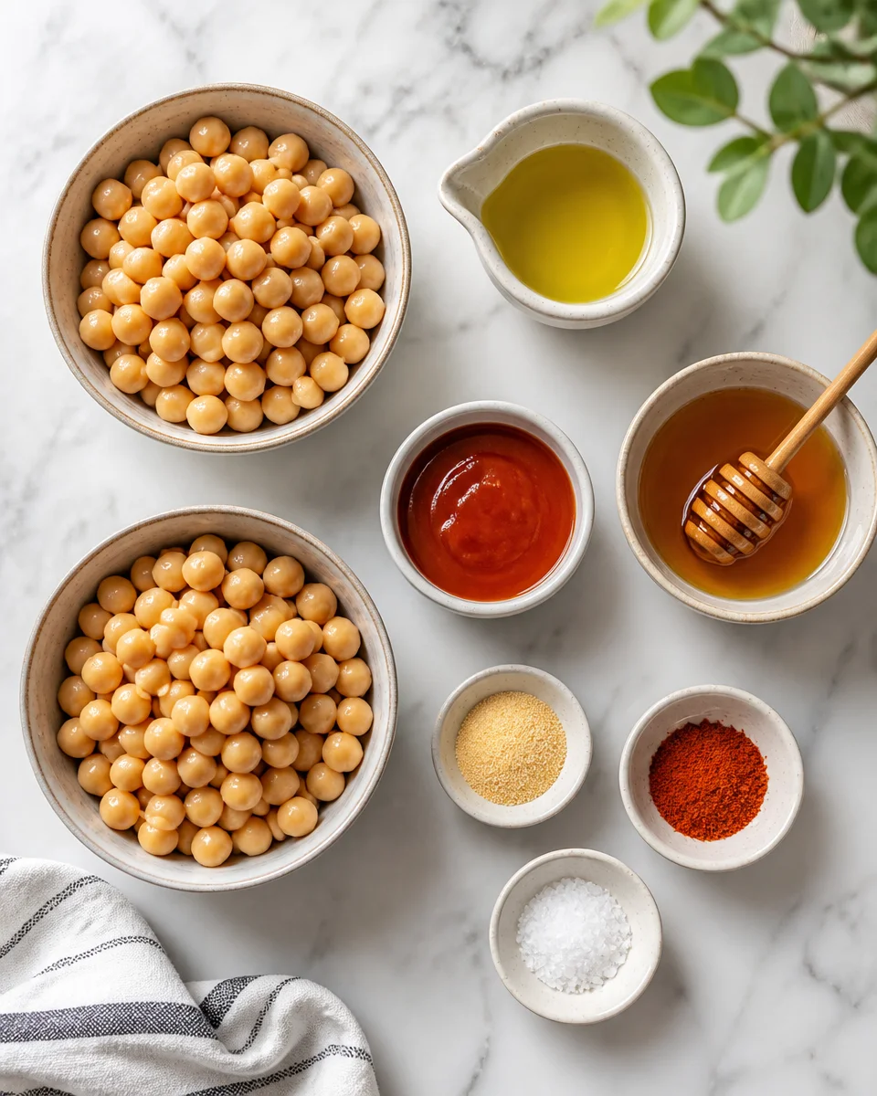 Honey Sriracha Roasted Chickpeas