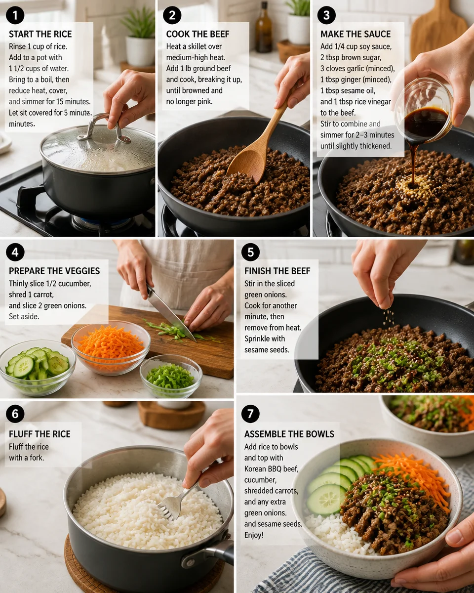 Korean BBQ Beef Bowls