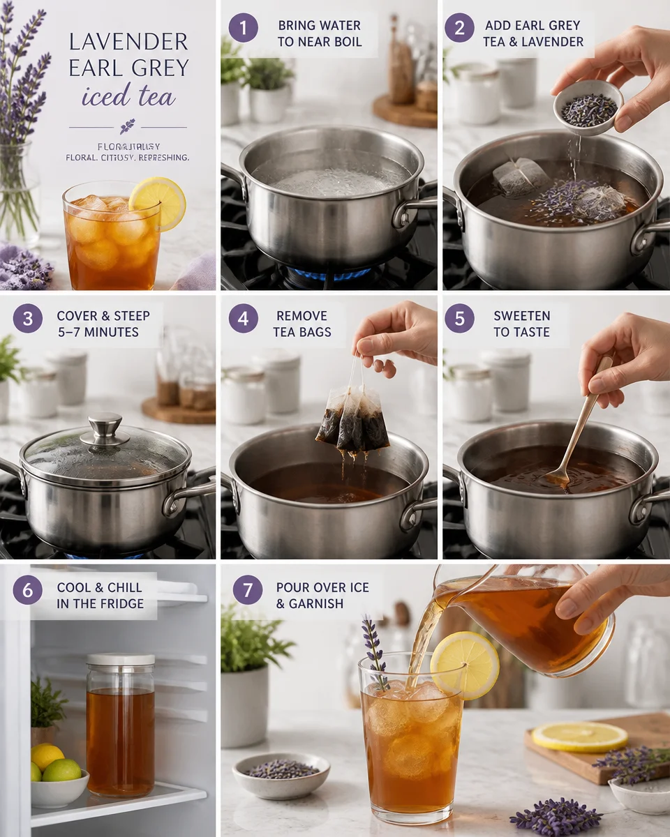 Lavender Earl Grey Iced Tea